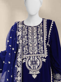 Luxury Velvet 3Pc Suit Stitched  | PJLXS-251068