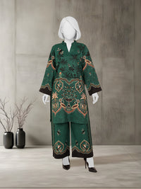 2Pc Stitched Luxury Sparkle Suit | PJSP-260922