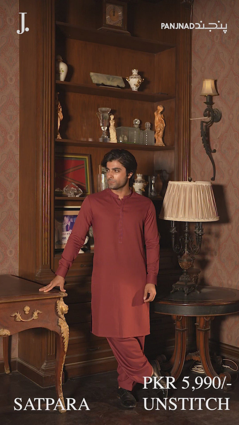 Maroon Oak Rang-e-Sahar Men Unstitched Fabric | PMU-10072