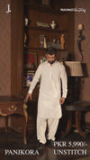 White Rang-e-Sahar Men Unstitched Fabric | PMU-10119