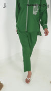 2Pc Stitched Imported Cotton Embroidered Suit | PJ-AZW-17