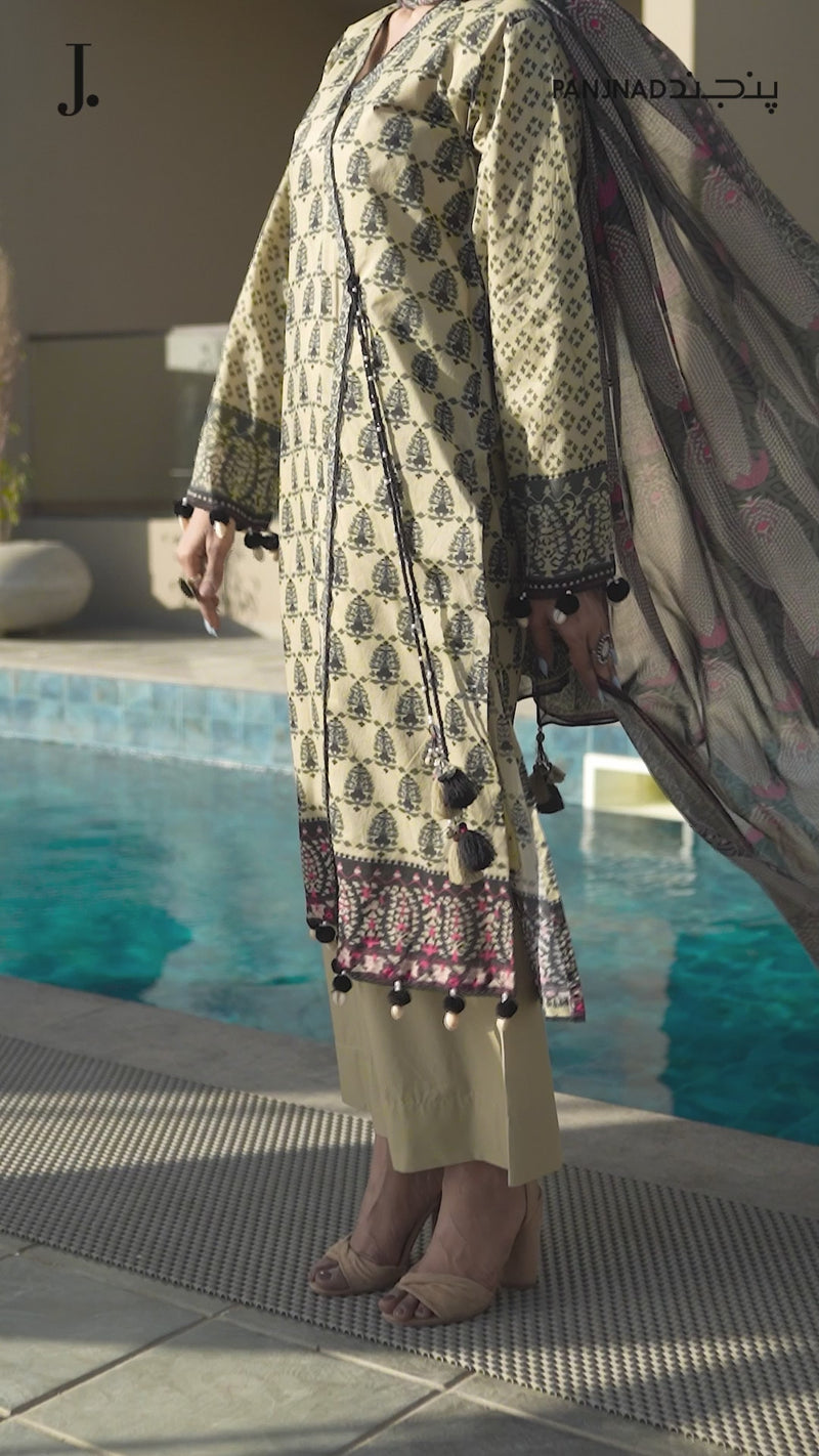 Lawn Printed 3 Piece Unstitched | PLU-24-1203