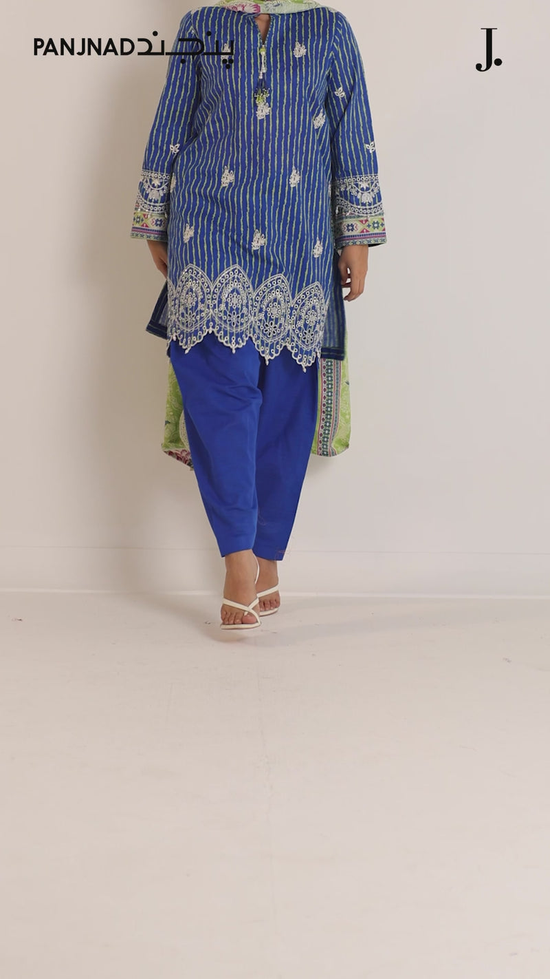 Embroidered Chikankari Khaddar 3Pc Unstitched Suit  | PJBCKU251164A