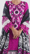 Printed Doria Viscose 3Pc Unstitched Suit | PJDR-250915