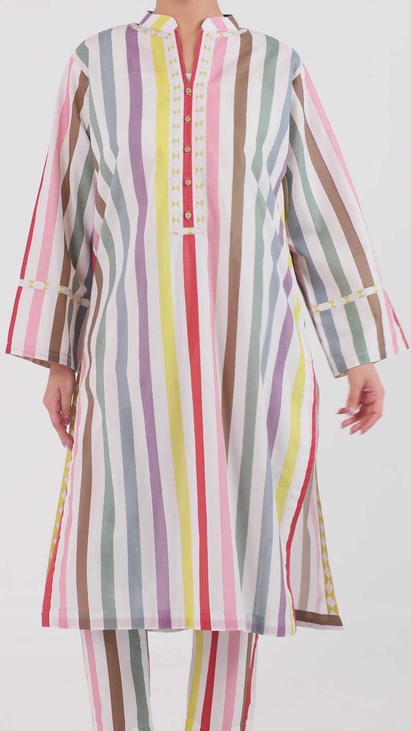 Printed Lawn Co-Ord Set  | PJBWUC-25014