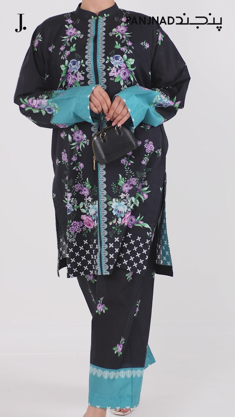 Printed Lawn Co-Ord Set  | PJLWUC-25003