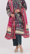 Printed Viscose 3Pc Unstitched Suit | PJVC-250904