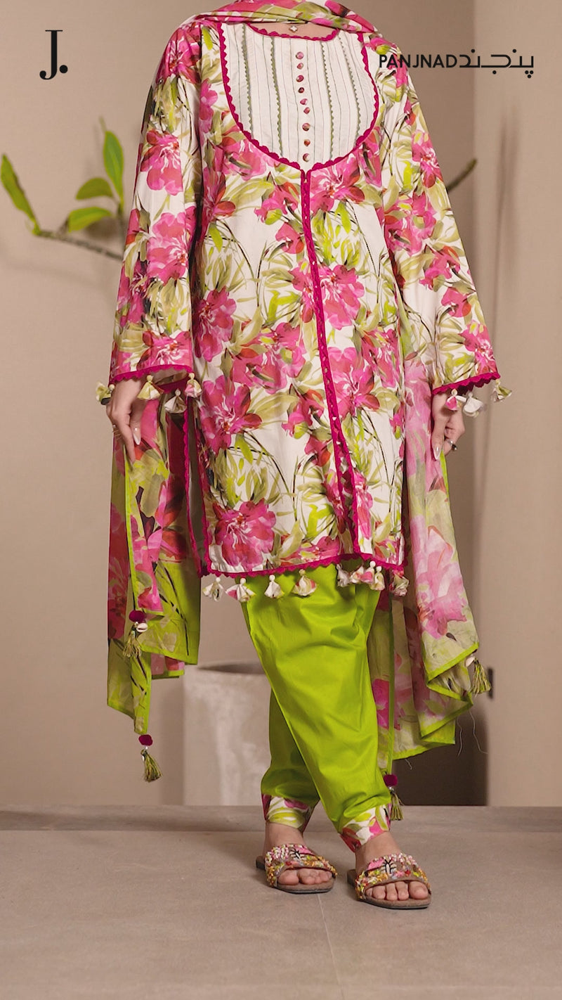 Lawn Printed 3 Piece Unstitched | PLU-24-1295