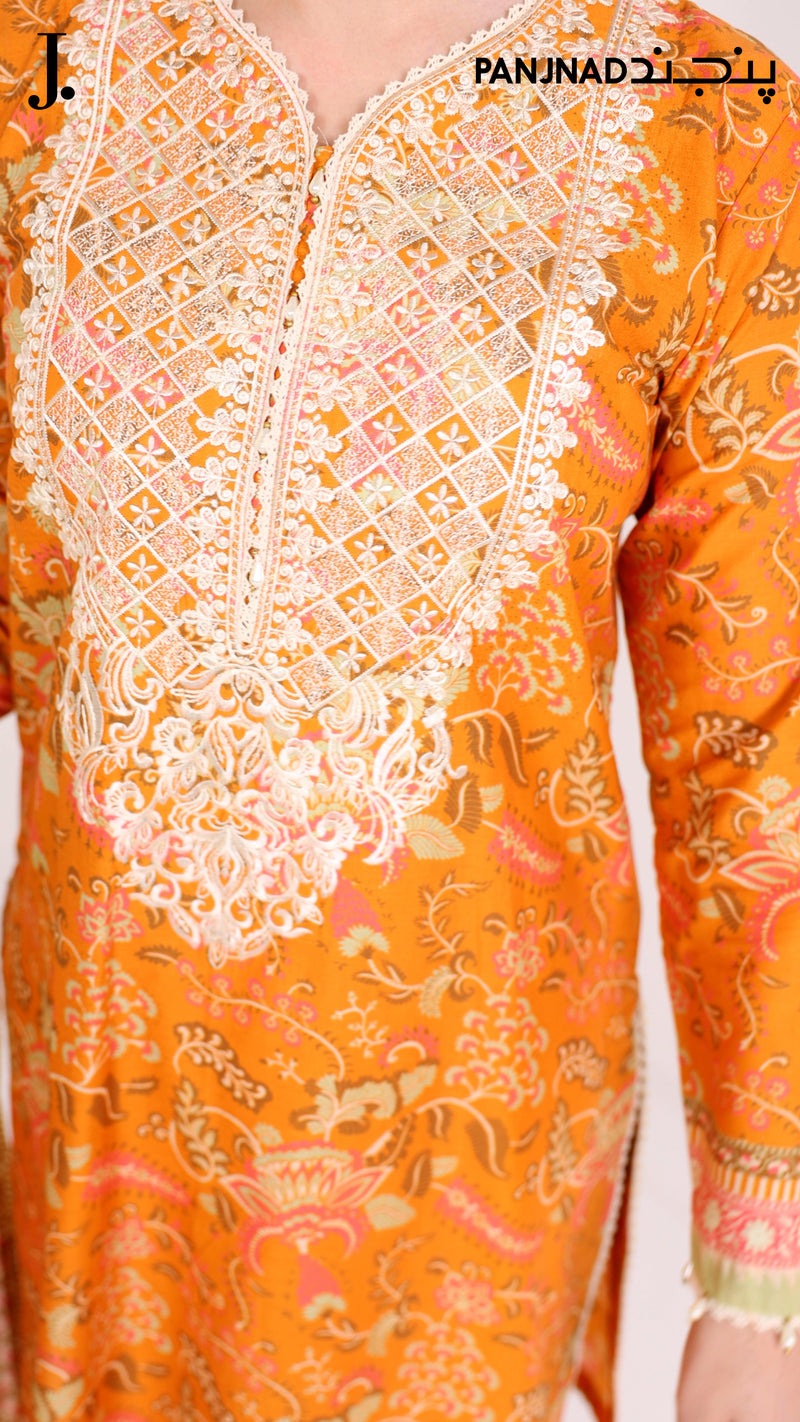 Lawn Embroidered 3 Piece Unstitched | PLUE-25-1162