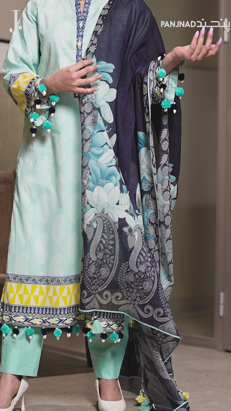 Lawn Printed 3 Piece Unstitched | PLU-24-1179
