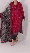 Printed Khaddar 3Pc Unstitched Suit | PJBKU251149A