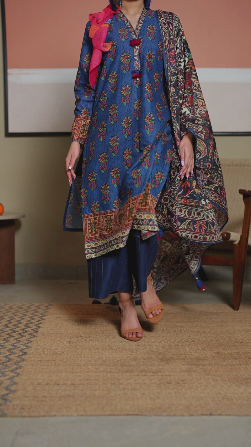 Lawn Printed 3 Piece Unstitched | PLU-24-1479