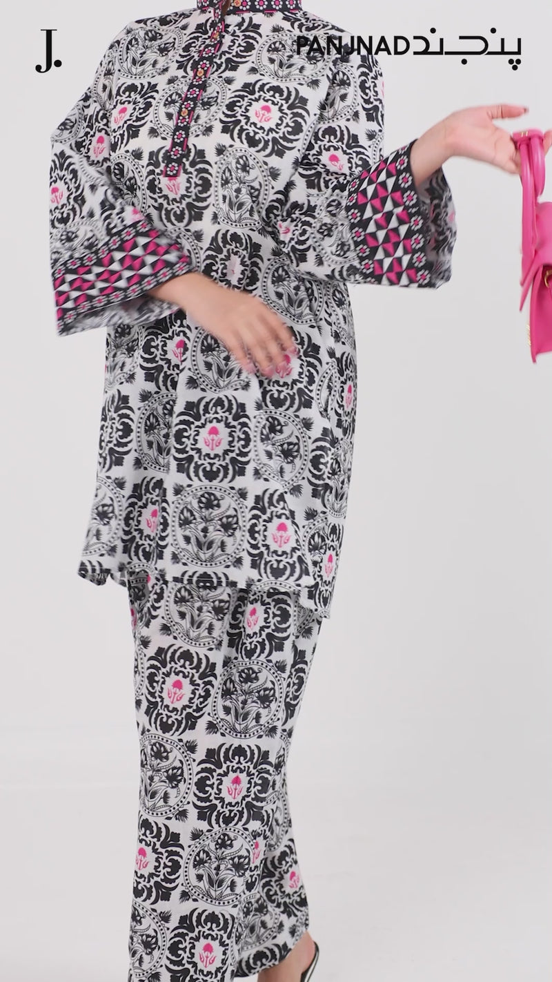 Printed Lawn Co-Ord Set  | PJWWUC-25012