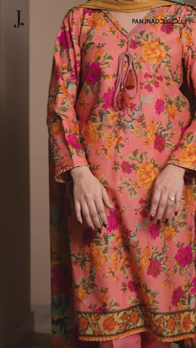 Lawn Printed 3 Piece Unstitched | PLU-24-1491